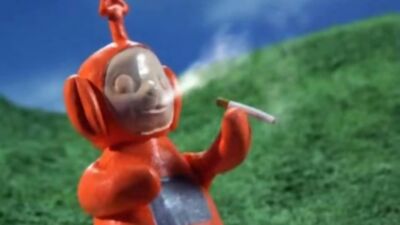 Robot chicken smoking teletubbies