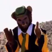 Yogi's live action form in "Power Forest Rangers"