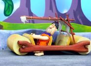 Fred in "Fred Flintstone's Brake Pads"