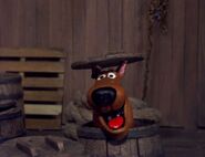 Scooby's reaction to Shaggy's death