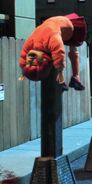 Velma after falling backfirst from a great height.