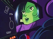 Miriya fulfills a mission within her Power armor