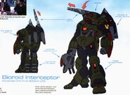 Concept art of the Bioroid Interceptor from Prelude to the Shadow Chronicles