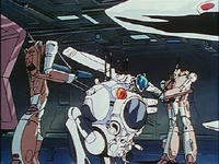  arriving aboard the  using a Reconnaissance Battlepod