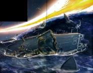 The Kenosha carrier battle group sinking during the Macross Incident