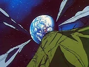Zentraedi ships outside Earth