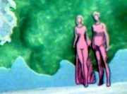 Miriya and Max appearing in a telepathic vision in 