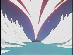 Zor’s Battlefortress just before it impacts Macross Island.