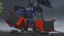 Battlegrounds2 Megatronus drills Optimus