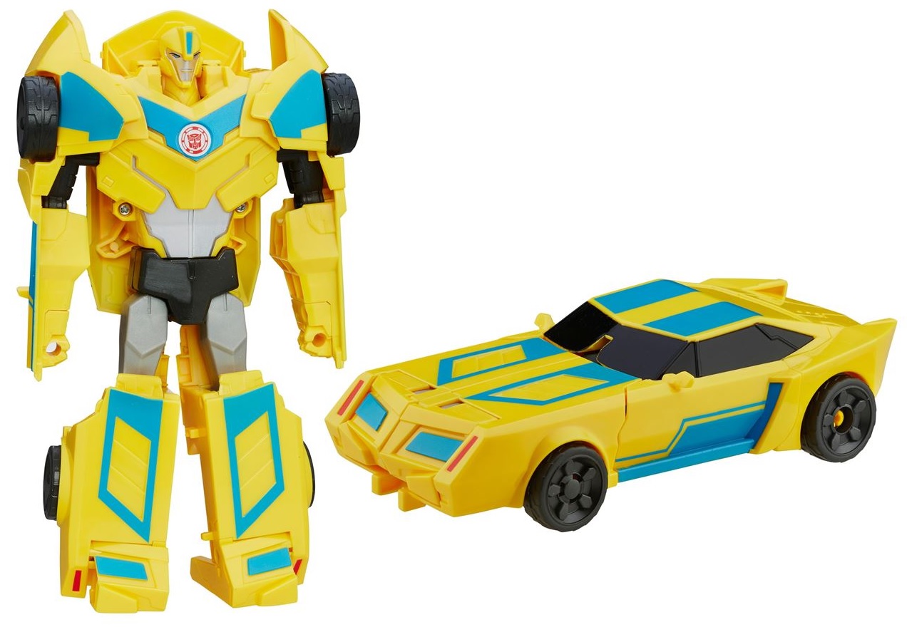 RARE Transformers Robots In Disguise 3 Step Changer Energon Boost Blue Bumblebee 