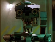 S-A-I-N-T Number 5 chasing coffee service robot inside Nova Laboratory tunnel network