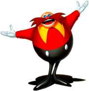 Dr. Eggman's classic appearance from the Genesis era Sonic games
