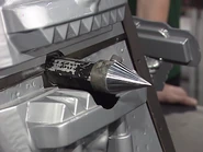 Close-up of Spike's weapon