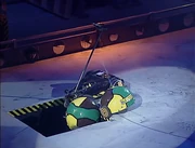 Bumblebot scrapes a victory, as Milly-Ann Bug falls into the pit of its own accord