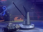 The Witch lies immobile as Invertabrat rams it