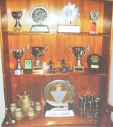 Team Tornado's trophy cabinet in 2003