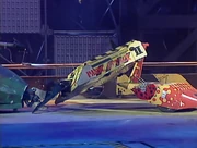 Sergeant Bash seizes Panic Attack whilst Fire Storm flips