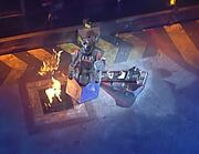 Gravity tries to get under Refbot