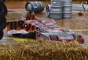 Tiger Shark fighting Tornado at Robot Fayre in 2001