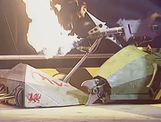 Excalibur's axe becomes stuck in Sgt