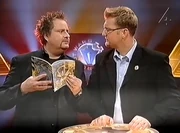 Micke Dubois reading The Official Robot Guide in the Swedish dub of The Fourth Wars