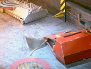 V-Max's armour peels off after a second attack by Hypno-Disc