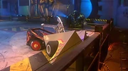 Wild Thing pins Dominator 2 against the arena wall