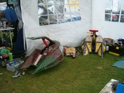 Dantomkia and Spitfire at Roaming Robots Northampton 2004