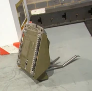 Mortis demonstrates its srimech in the pits during Series 3