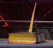 Main competition appearance, with the shovel equipped