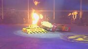 Panic Attack gets its forks under Wheely Big Cheese as Firestorm 3 pushes it into Panic Attack