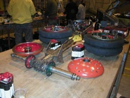 Stinger in the pits at a live event in Debenham, 2003