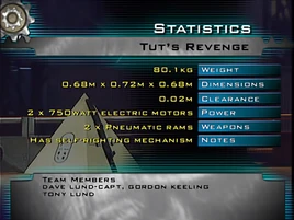 Tuts revenge stats