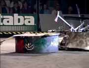 The Mauler rips apart the back of Mash-N-Go