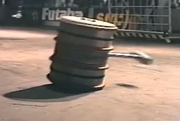 Spirit of Frank, in the process of recovering from a side-stranding