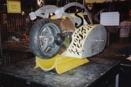 Sabretooth in The Pits during Series 6, equipped with the tyre