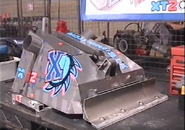 X-Terminator in the pits at the filming of Robot Wars Series 5