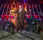 Dara O Briain promotional.jpg (287 KB) Dara Ó Briain in a promotional shot with Matilda and Sir Killalot