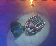 Lizzard hits Twisted Metal with the tail, shortly after the latter damages it