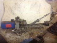 The unused Plunderbird hydraulic platform as it was put up for sale in 2021