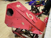 Six, a rebranded Iron-Awe 6, at Robots Live!/MechMania Grantham, July 2024