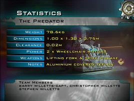 The predator stats