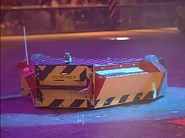 Rear view of Humphrey in the arena