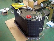 RoboDoc on its side during construction