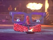 Diotoir in the arena during the Celebrity Special