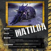 Matilda stat card