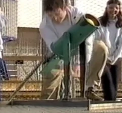 Vomit during the Shot Put event