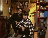 Rosie, Sarah, Mark and Toby Colliass in Series 9