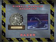 The Series 3 Pinball Trophy. Note that the front of the trophy says Pinball Wizard