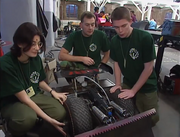 Barry with its team at filming